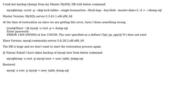 Databases: Restoring MySQL dump ERROR 1449 (2 Solutions!!) смотреть онлайн