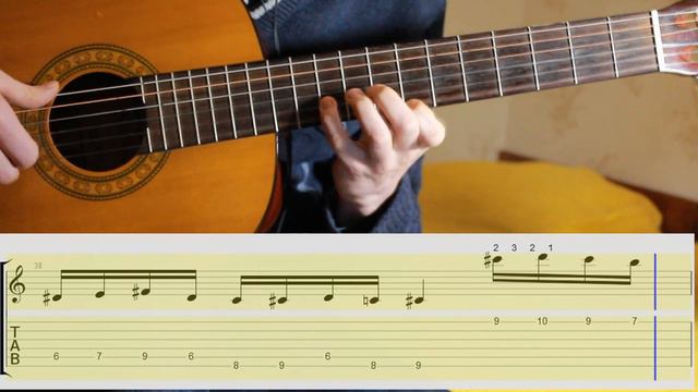 W. A. Mozart - Rondo alla Turca (Turkish March), guitar,notes,tabs смотреть онлайн