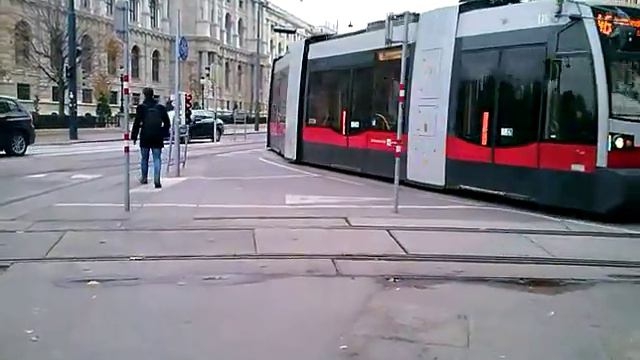 Straßenbahn Linie 46 Dr. Karl Renner Ring in Wien смотреть онлайн