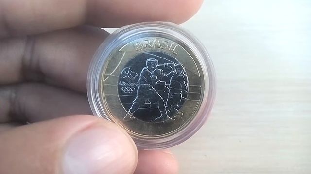 Биметаллические монеты Бразилия 1 реал 2016 (600) Бокс смотреть онлайн