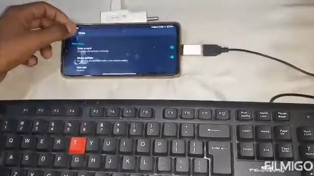 How to connect keyboard with android phone||Send message with keybord||#mobilehacks #keyboard #100m смотреть онлайн