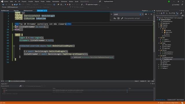 Aplicación Blazor con API de Twitch (4/5) смотреть онлайн