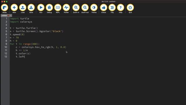 Making a RGB Spiral in Mu Editor смотреть онлайн