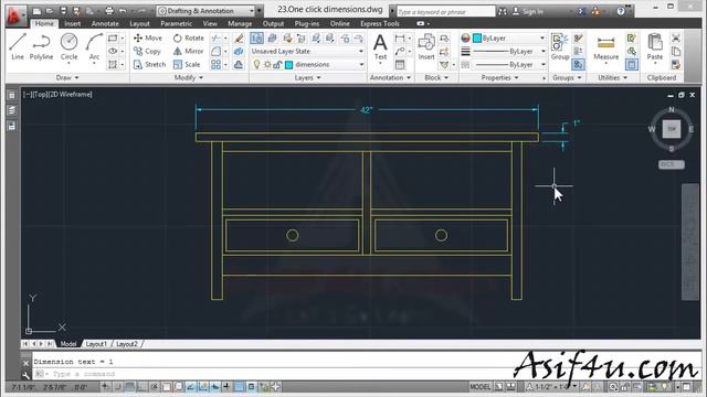 AutoCAD 2013 Advanced Training Bangla 23 One click dimensions in AutoCAD 2013 смотреть онлайн