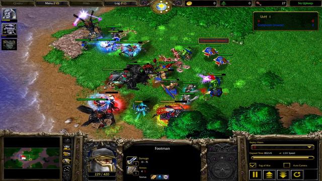 Warcraft 3 tft 1.26 microtrain undead vs human insane bot lvl 1 full speed смотреть онлайн