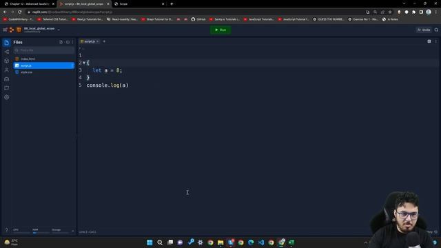 local and global Scope in JavaScript | JavaScript Tutorial in Hindi #88 смотреть онлайн