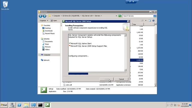 Installing Sql Server 2005 on Widows Server 2008R2 Part1 смотреть онлайн