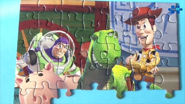 TOY STORY Disney Puzzle Games Jigsaw Puzzles Clementoni Rompecabezas Woody Puzzle For Kids смотреть онлайн