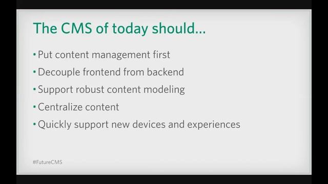 Future of the CMS, 2017 Edition смотреть онлайн