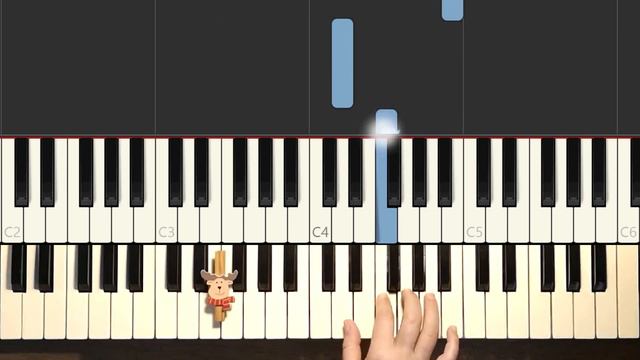 Rudolph, the Red-Nosed Reindeer on Piano | Easy Christmas Music Tutorial (Right Hand) смотреть онлайн