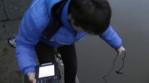 Тестирование эхолота Lowrance Mark-5x Pro с берега. Сброс настроек