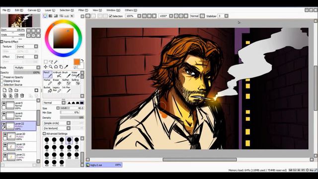 Coloring Bigby Wolf- The Wolf Among Us смотреть онлайн