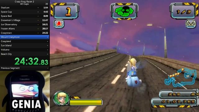 Crazy Frog Racer 2 Speedrun All Cups Former WR 51:04 смотреть онлайн