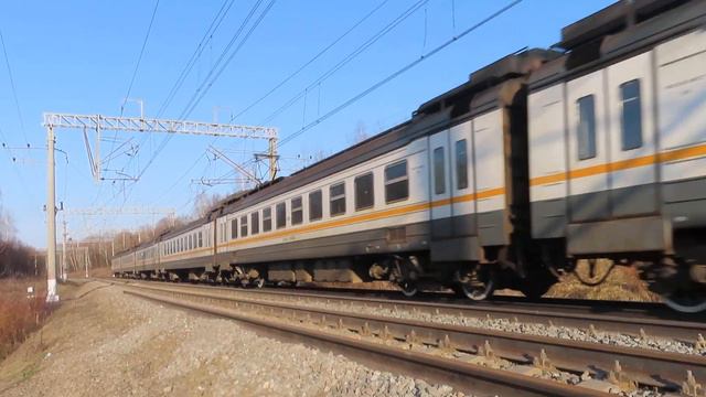 Электропоезд ЭД4М-0488 ЦППК перегон Малоярославец-Шемякино 11.04.2021| ED4M-0488 CPPK suburban trai смотреть онлайн