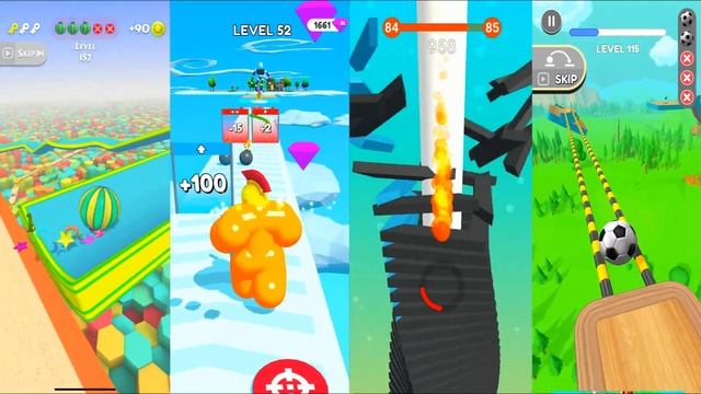 Action Balls vs Tall Man Run vs Stack Ball vs Going Balls #33/Mobile Balls смотреть онлайн