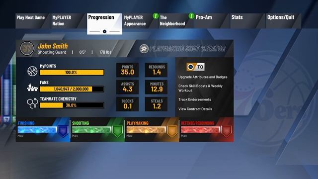 NBA 2K20 Как быстро прокачать перса в карьере. Фармим опыт (MyPoints) смотреть онлайн