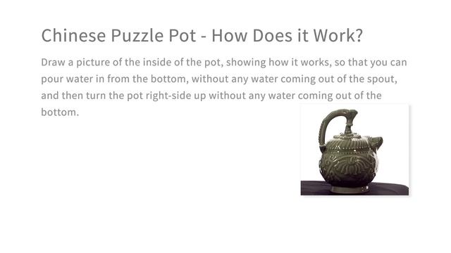 Chinese Puzzle Pot - How Does it Work? - Intro to the Design of Everyday Things смотреть онлайн