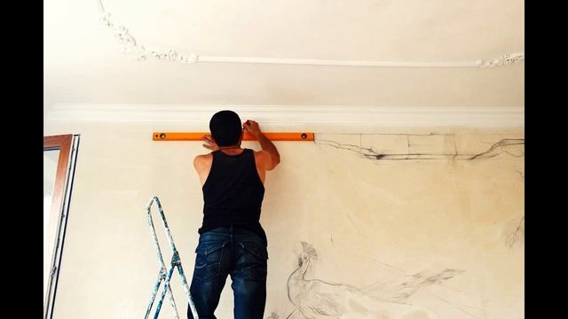 работы из арт бетона , барельеф и живопись на стене работа мастера Petru Popescu. смотреть онлайн