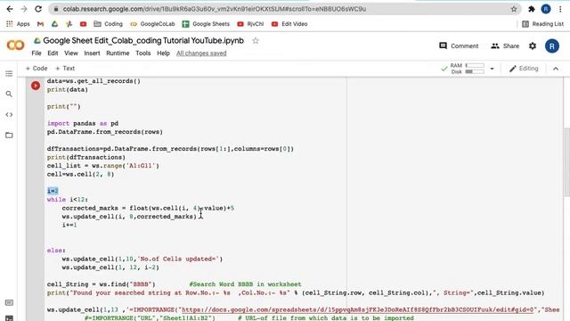 Edit and import data in Google Sheet using Python in Colab without making JSON File in Hindi смотреть онлайн