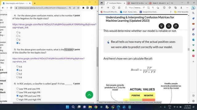 NPTEL Data Analytics with Python week 9 quiz answers(with proof of each answer) смотреть онлайн