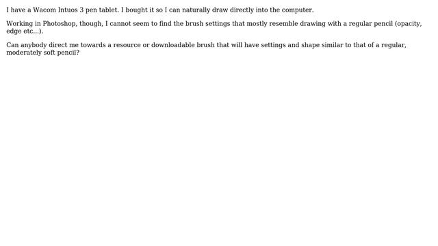 Pencil Brush In Photoshop