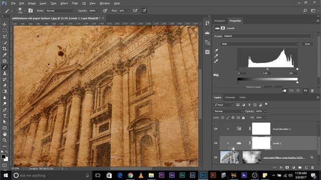 Using 3D to Create Old Paper Texture in Photoshop смотреть онлайн