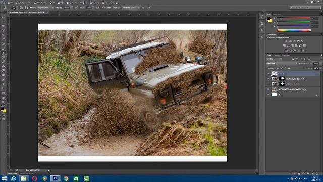 Фотомонтаж в Photoshop смотреть онлайн