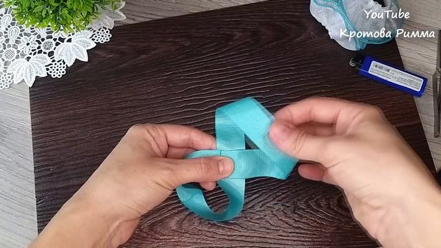 Бантик из репса и органзы, очень красивый и необычный))) смотреть онлайн