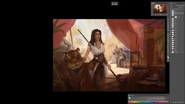 Painting a scene with Characters (Concept Art Process) смотреть онлайн