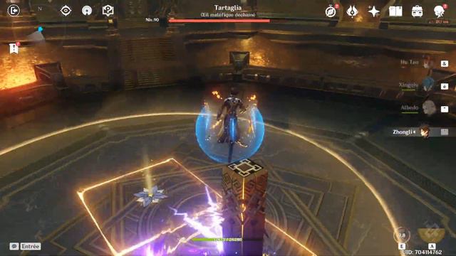 Hu Tao, Xinqiu, Albedo, Zhongli - Perfect Team Showcase - Genshin Impact смотреть онлайн