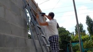 Строительство гаража и бани.Опалубка для армопояса