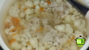 Обалденный супчик с цветной капустой на куриной грудке