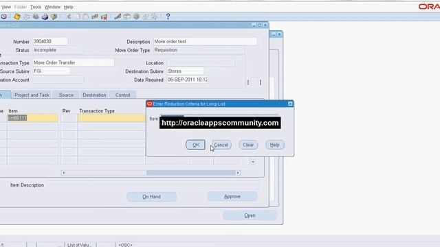Create Move Order - Oracle Inventory смотреть онлайн