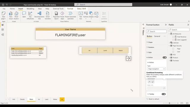 Page Level Security using RLS | Power BI смотреть онлайн