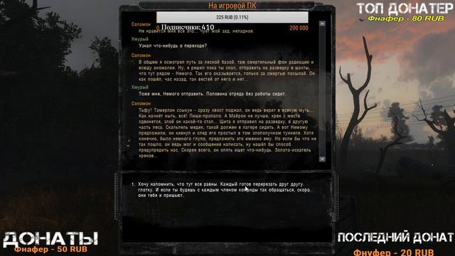 S.T.A.L.K.E.R.:Контракт на хорошую жизнь смотреть онлайн