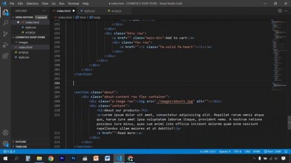 How To Create A Makeup Website - Online Cosmetic Store using Html Css and Javascript