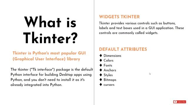 Python Tkinter | Introduction to Tkinter #1 смотреть онлайн