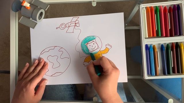 Урок рисования для подготовительной группы (6-7 лет) «Космос» смотреть онлайн
