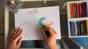 Урок рисования для подготовительной группы (6-7 лет) «Космос»