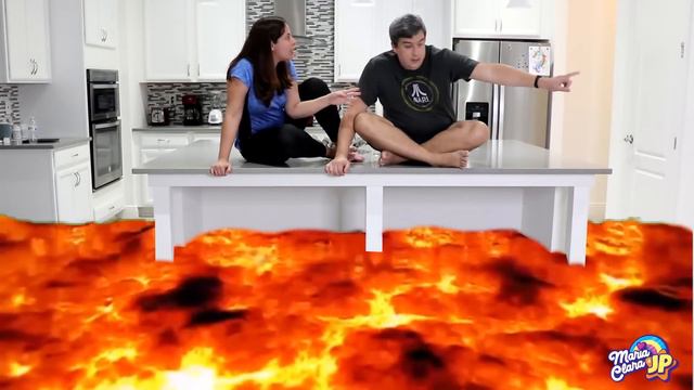 O CHÃO É LAVA COM MARIA CLARA E JP! / The Floor is Lava Maria Clara and JP смотреть онлайн