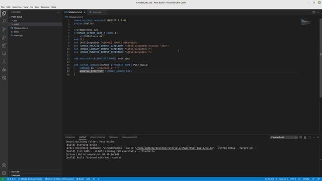 Doing PreBuild and PostBuild Events with CMake [Ep 8] смотреть онлайн