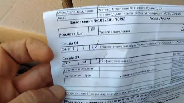 Сливово-вишневый гибрид. Распаковка с Агро Маркет смотреть онлайн