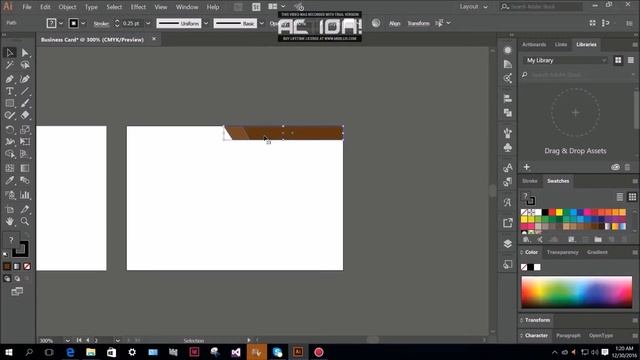 019 Adobe Illustrator CC Design Business Card In Hazaragi Language Part1 смотреть онлайн