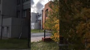 Лянтор 2019, центр Лянтора Тюменская область, прогулка по Лянтору. В Лянторе холодно, осень