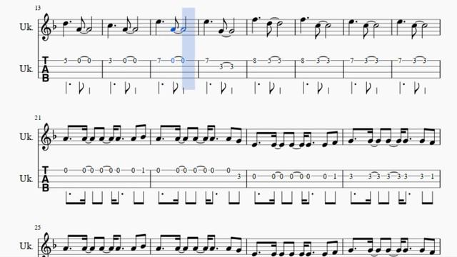 Ukulele Tab: How to play Comptine d'un autre ete L'apres midi (Version) by Yann Tiersen смотреть онлайн