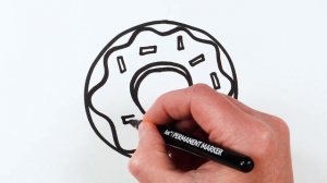 Рисуем фломастерами. Простой милый рисунок. Рисование для детей