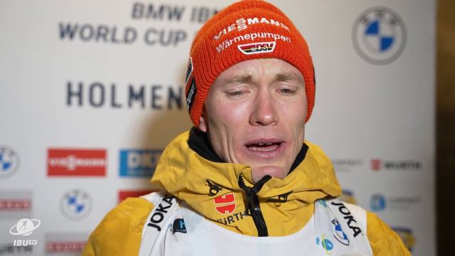 World Cup 23/24 Oslo-Holmenkollen: Men Mass Start Interviews смотреть онлайн