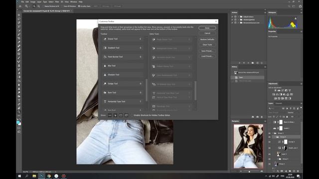 Как настроить рабочее пространство в фотошопе смотреть онлайн