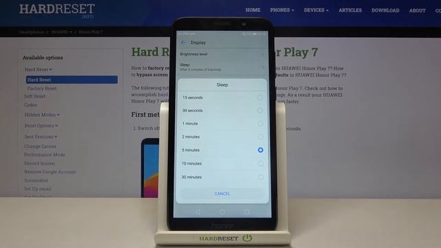 How to Activate Screen Timeout in Honor Play 7 – Manage Display Settings смотреть онлайн