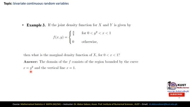 Bivariate continuous random variables, marginals and cumulative distribution function смотреть онлайн
